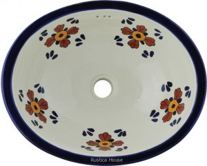 Mexican Talavera Sink "Sevilla"