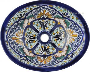 Mexican Talavera Sink "Leonardo"