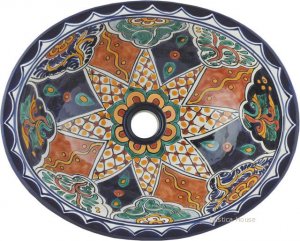 Mexican Talavera Sink "Miranda"