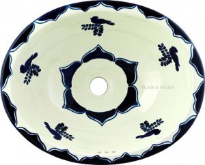 Mexican Talavera Sink "Pigeons"