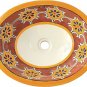 Mexican Talavera Sink "Terracota Arabesque"