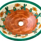 Mexican Talavera Sink "Cactus"