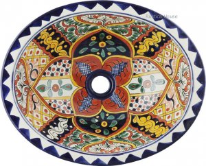 Mexican Talavera Sink "Natalia"