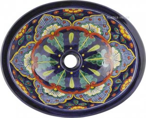 Mexican Talavera Sink "Catalina"