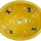 Mexican Talavera Sink "Lizards"