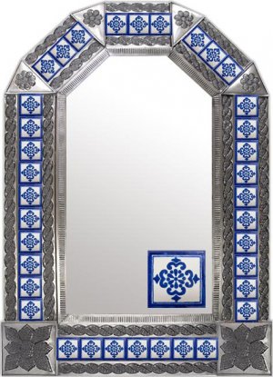 mexican arch tin mirror
