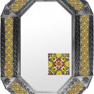 octagonal tin mirror