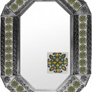 octagonal tin mirror