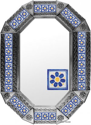 octagonal tin mirror