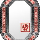 octagonal tin mirror