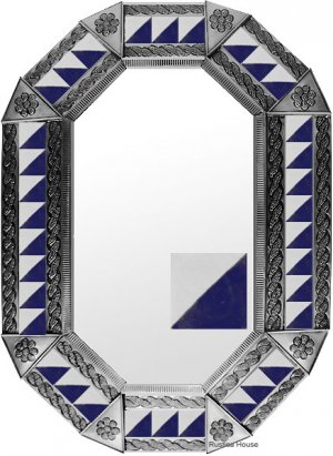 octagonal tin mirror