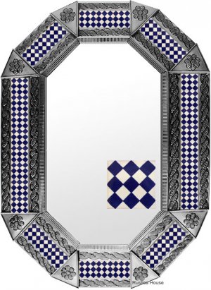 octagonal tin mirror