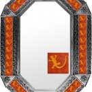 octagonal tin mirror