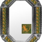 octagonal tin mirror