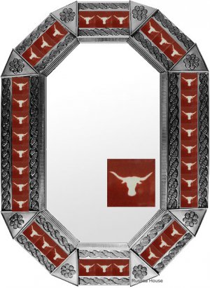 octagonal tin mirror
