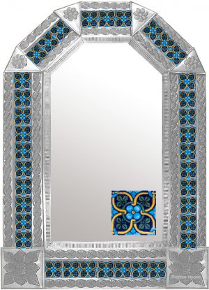 mexican arch tin mirror
