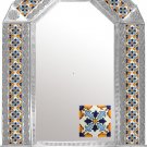 mexican arch tin mirror
