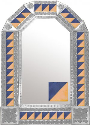 mexican arch tin mirror