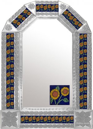 mexican arch tin mirror