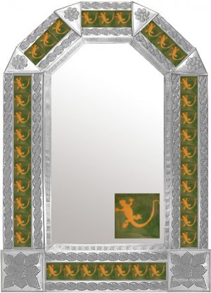 mexican arch tin mirror