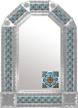mexican arch tin mirror