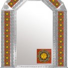 mexican arch tin mirror