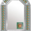 mexican arch tin mirror
