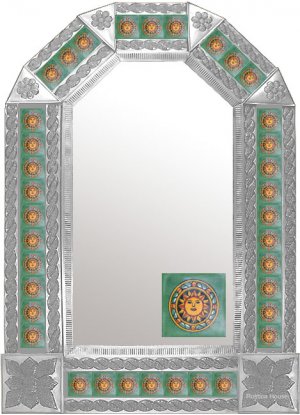 mexican arch tin mirror