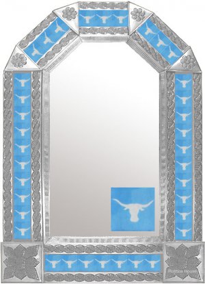 mexican arch tin mirror