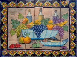 backsplash talavera tile mural