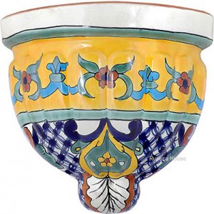 Talavera Sconce "Fleur of Lis"