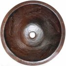 round copper sink