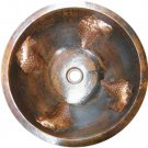 round copper sink
