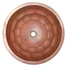 round copper sink