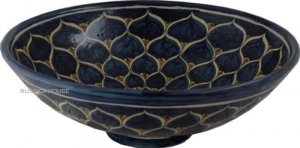 Mexican vessel Sink "Cobalt Peacock"