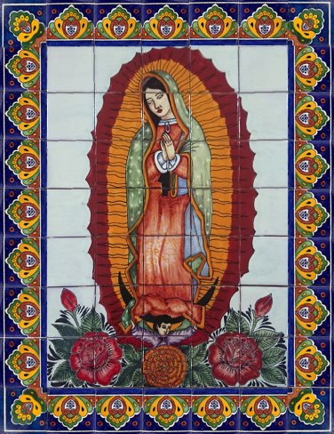 backsplash talavera tile mural