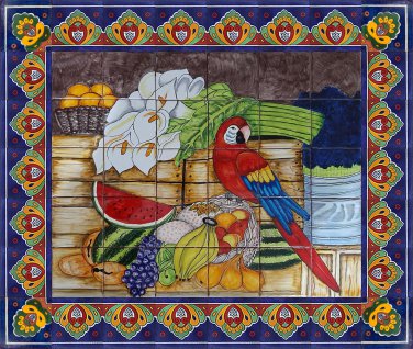 backsplash talavera tile mural
