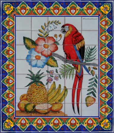 backsplash talavera tile mural