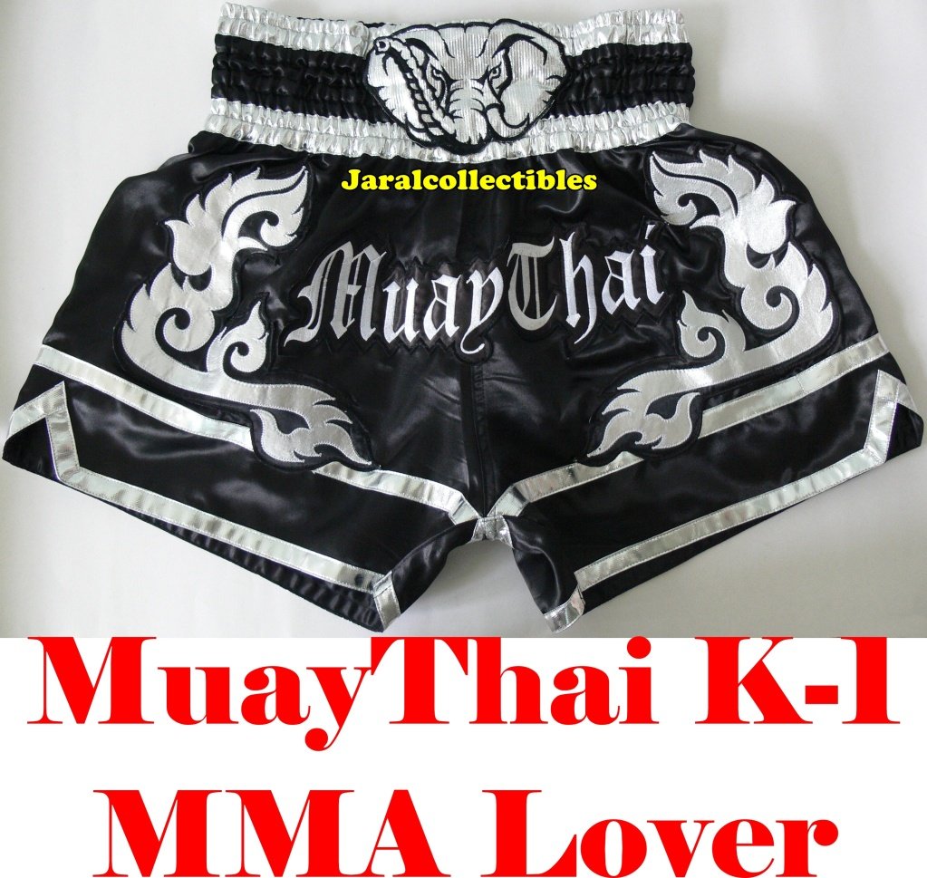 Elephant Indian Bohemian Print Pattern Muay Thai Boxing Shorts main image 0