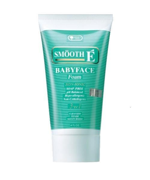 Smooth E Babyface Foam Cleanser Toner Moisturizer Non Ionic Hypo allergenic 120g
