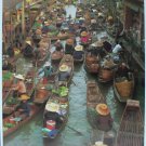Thailand Floating Market Famous Boat Canal Poster Year 197x Taladnam 20x30" NEW