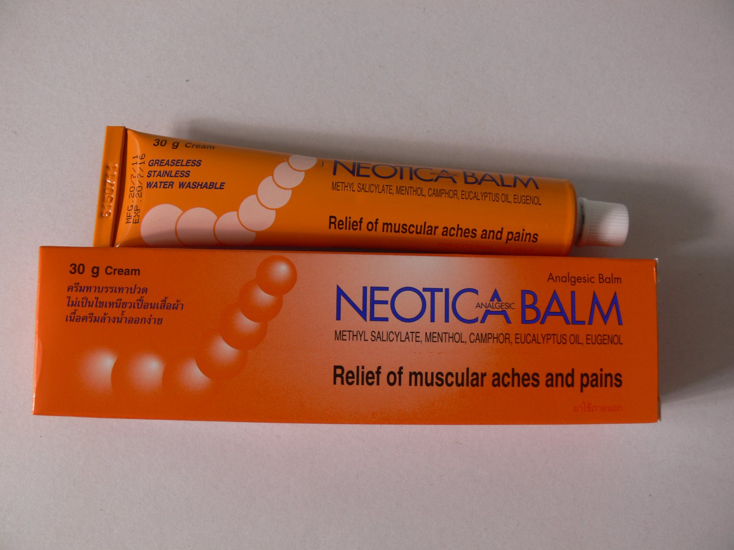 Pain Relief Muscle Ache Arthritic Rheumatic Strain Sprain Insect Bite Neotica Analgesic Balm 30g
