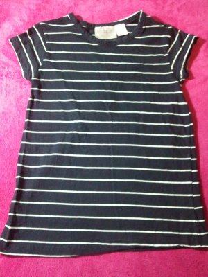 Navy And White Stripped Shirt
