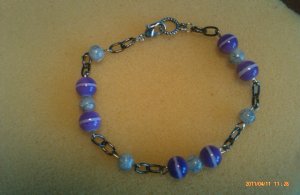 Bead & Stone Chain Bracelet