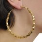Gold Mesh Hoop Earrings