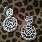 Morning Web Earrings Silver Tone