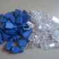 50 RJ45 Cat5 Cat5e Network Plug Cable Connector End Plugs & Blue Cap Boots