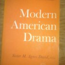 modern american drama by sister m. agnes david 1961