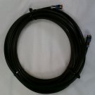 LOT OF 2 HIGH QUALITY 25 FT BLACK RG-6 COAXIAL CABLE