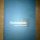 psycholinguistics a book of reading by saporta 1966